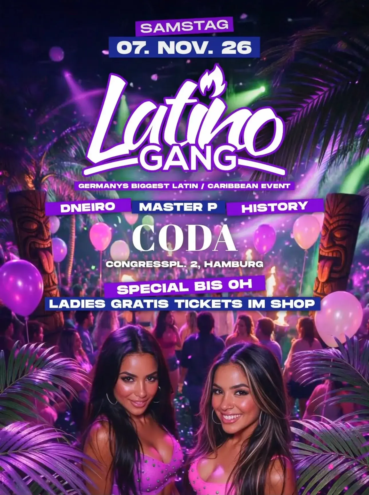 Latino Gang — Grand Opening – Poster, Sa., 07. November 2026